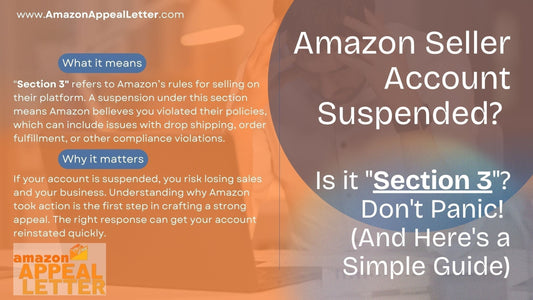 Amazon Account Suspended? Is it "Section 3"? Don't Panic! (And Here's a Simple Guide)