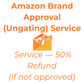 Amazon Brand Approval & Ungating Service (Per Brand) — 50% Refund if Not Approved